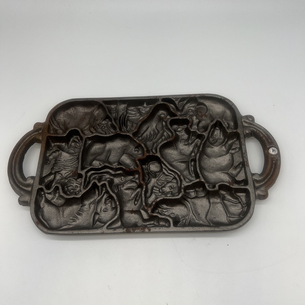 Cast Iron Animal Puzzle Mold 1984 by John Wright